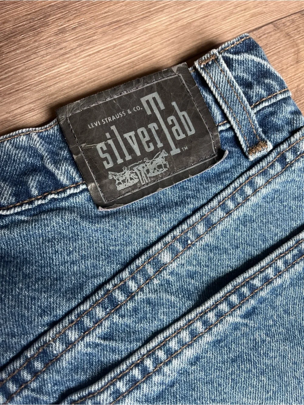 SilverTab by Levi Strauss Men’s Loose Fit Denim Shorts Size 36 Vintage Blue
